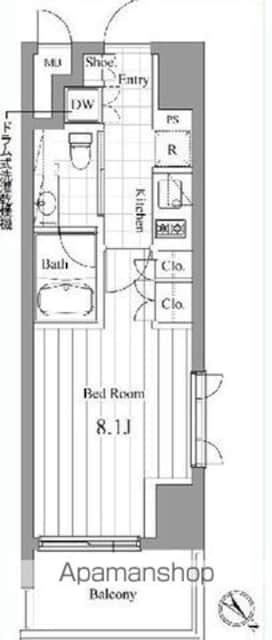 チェスターコート御茶ノ水[1K/27.14m2]の間取図