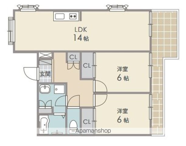 アニマン高槻阿武山の間取り写真