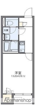 レオネクストＯＫＡＤＡⅡ[1K/25.89m2]の間取図
