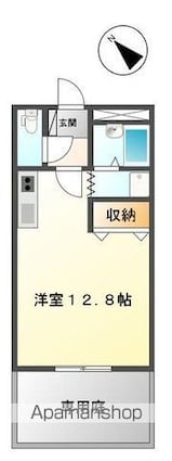 ウルル２１[1R/29.7m2]の間取図