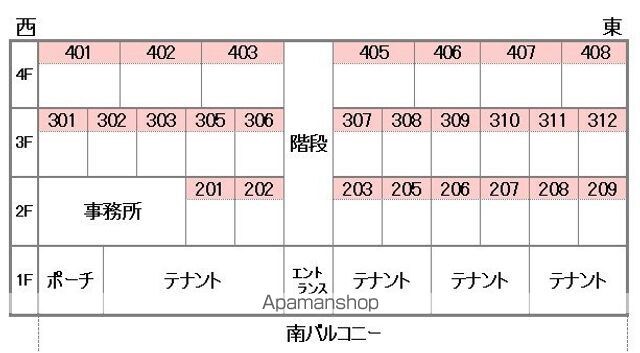 グランシェル１１[1R/30.36m2]の配置図