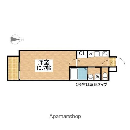 ビ・アバンス[1K/30.3m2]の間取図