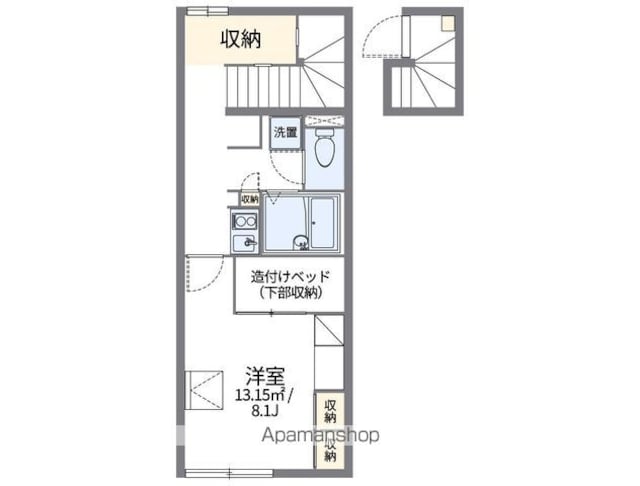 レオパレス舘[1K/28.02m2]の間取図