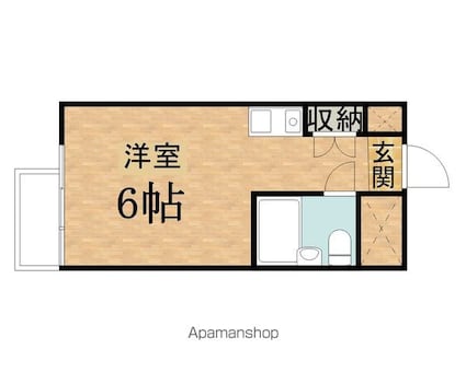 メゾンドノア聖蹟桜ヶ丘[1R/14.66m2]の間取図