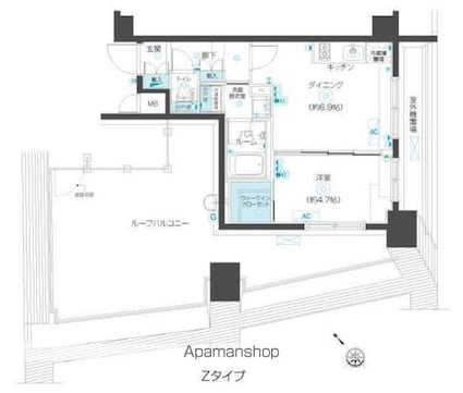 東京都練馬区豊玉北３丁目[1DK/32.25m2]の間取図