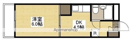 広島県広島市南区翠２丁目[1DK/24.33m2]の間取図