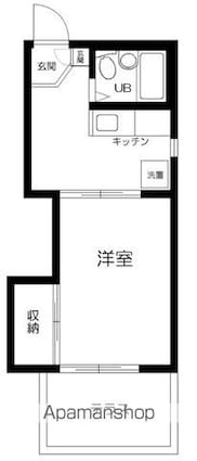 ソレイユ阿佐ヶ谷[1K/20.45m2]の間取図