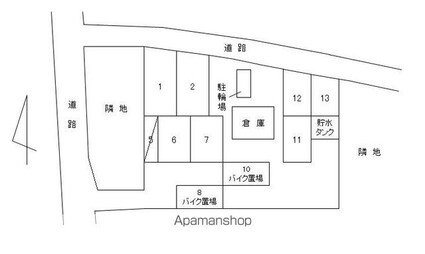 サンハイツ太田（太田上町）[1K/18.22m2]の配置図
