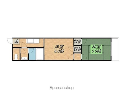 コーポＭＴ[2K/32.29m2]の間取図