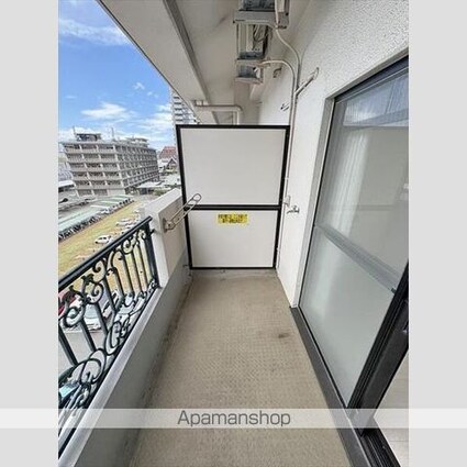 愛媛県松山市宮田町[1K/30.4m2]のバルコニー