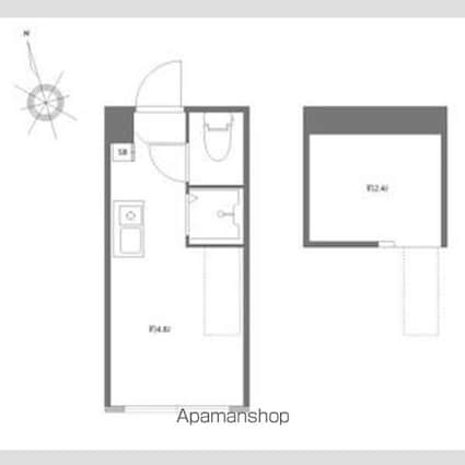 ハーモニーテラス高円寺南Ⅴ[1R/10.56m2]の間取図