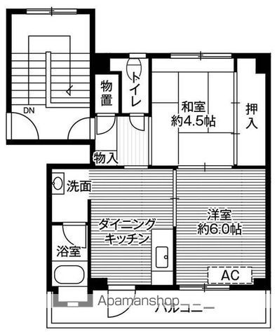 ビレッジハウス金ヶ崎1号棟の間取り写真