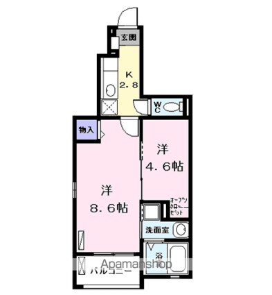アルモニー　Ｗ[2K/35.95m2]の間取図