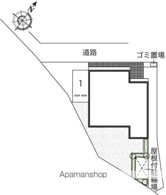 レオネクストオレガノ[1K/28.02m2]の配置図