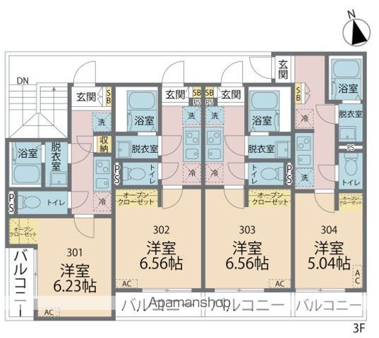 カインドネス橋本GRANDEの間取り写真