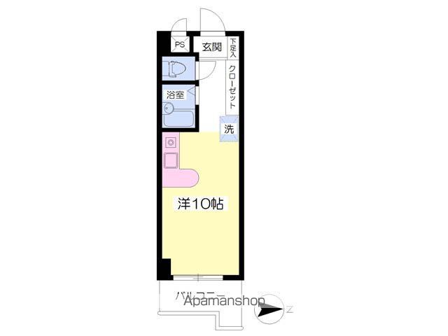 グレースＫ[1R/21.6m2]の間取図