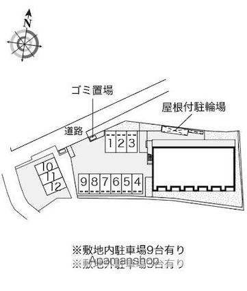 レオネクストルミエールⅡ[1K/30.24m2]の配置図