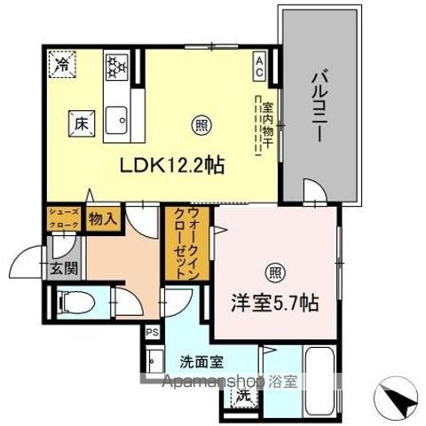 ラコルト板付の間取り写真
