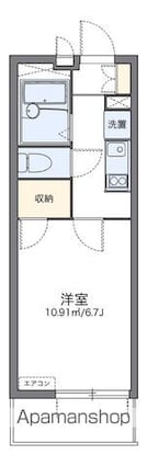 レオパレスＦＩＯＲＩ高松[1K/20.81m2]の間取図