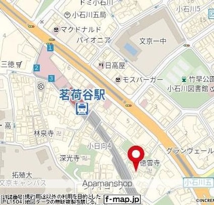 東京都文京区小日向４丁目[1LDK/30m2]の周辺