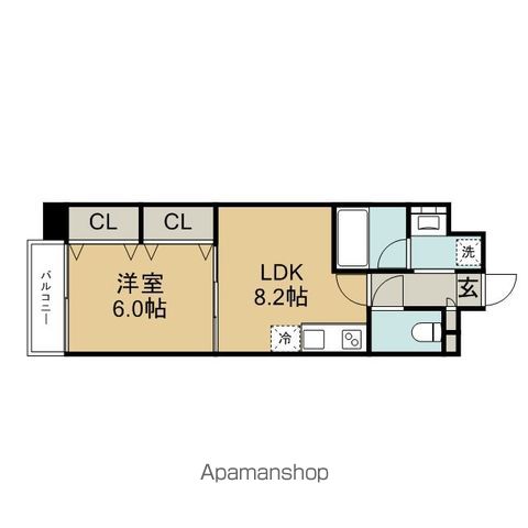 福岡市東区舞松原のマンションの間取り