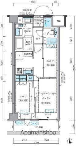 パークアクシス品川シーサイドの間取り写真