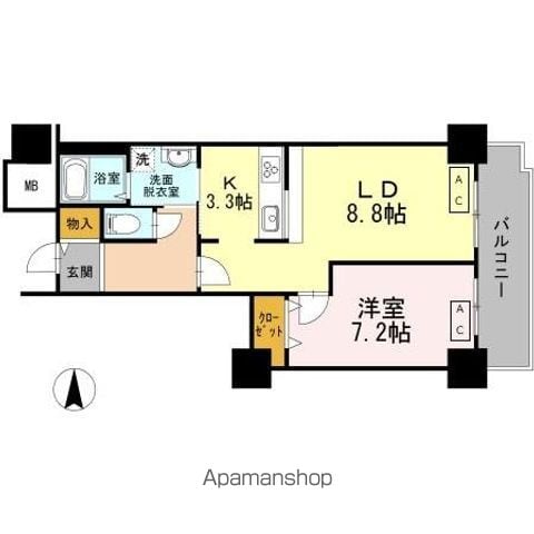 品川シーサイドビュータワー　Ⅰの間取り