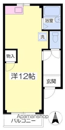 めぞんどまあや[1R/28.15m2]の間取図