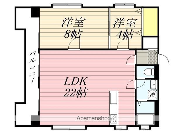 ロワールマンション大名の間取り写真