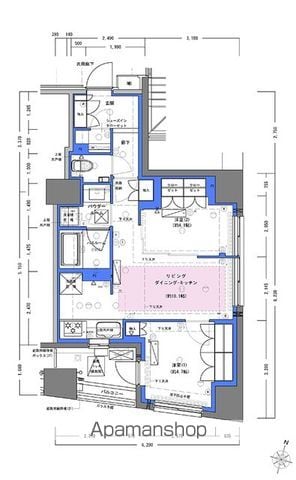 【ディームス大手町ノースの間取り】