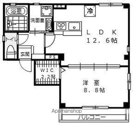 Ｖｉｅｕｎｏ大手町　[1LDK/50.62m2]の間取図