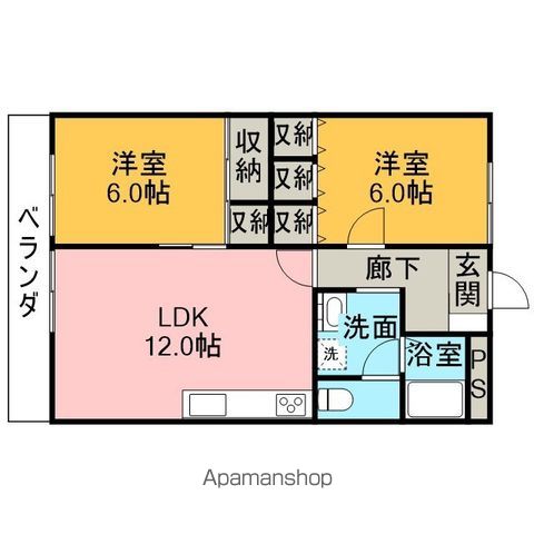 宇都宮東ハイツの間取り写真
