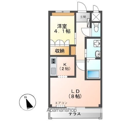 Ｌａ・Ｌｕｃｅ（ラ・ルーチェ）[1LDK/36m2]の間取図