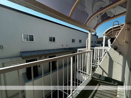 コーポ奥田[2DK/41.72m2]のバルコニー