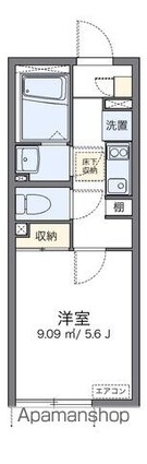 レオネクストＵＢＵＫＡＴＡ[1K/20.18m2]の間取図