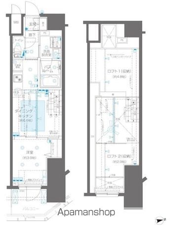 ＺＯＯＭ新宿御苑前 1503 ｜ 東京都新宿区新宿１丁目26-11（賃貸マンション1DK・15階・31.37㎡） その2