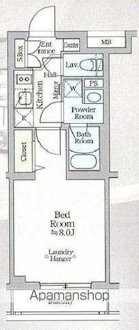 アイルプレミアム西新宿の間取り