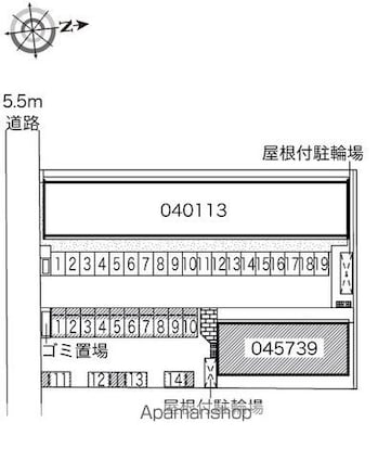 レオネクストミイソレイユ[1K/28.02m2]の駐車場3