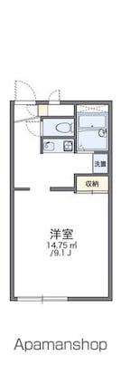 レオパレススペースタナカ[1K/26.49m2]の間取図