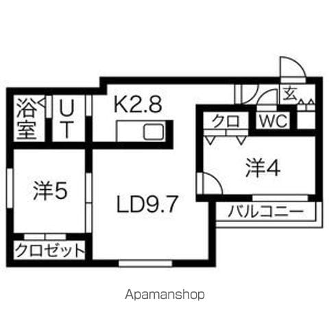 ブランシャール幌平橋の間取り写真