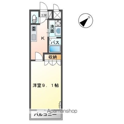 ボア・ソルテ[1K/31.02m2]の間取図