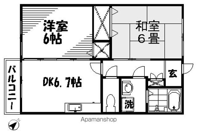 パラッツオ浜田の間取り写真