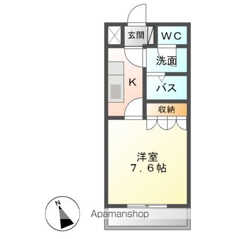 SUN COURT.Kの間取り写真