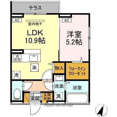 D−ROOM末広I Bの間取り写真