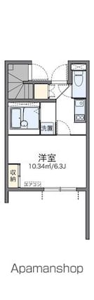 レオネクストビラ　ジョイア[1K/21.65m2]の間取図