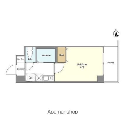 サンセリテ目白[1K/20.32m2]の間取図