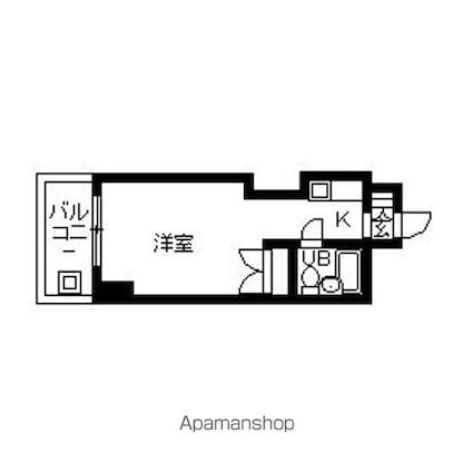 ハイムピア８[1R/17.08m2]の間取図