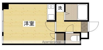 Ｕビル[1R/23.04m2]の間取図