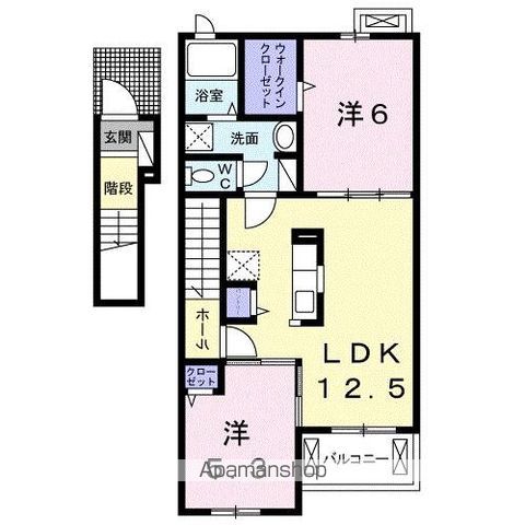 クラール元山Eの間取り写真