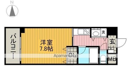 ＡＸＩＳ桜通内山[1K/23.94m2]の間取図